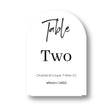 Arched Wedding Table Number Sign - One