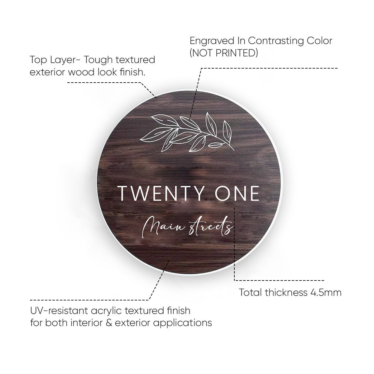 Home Address Plaque - Two
