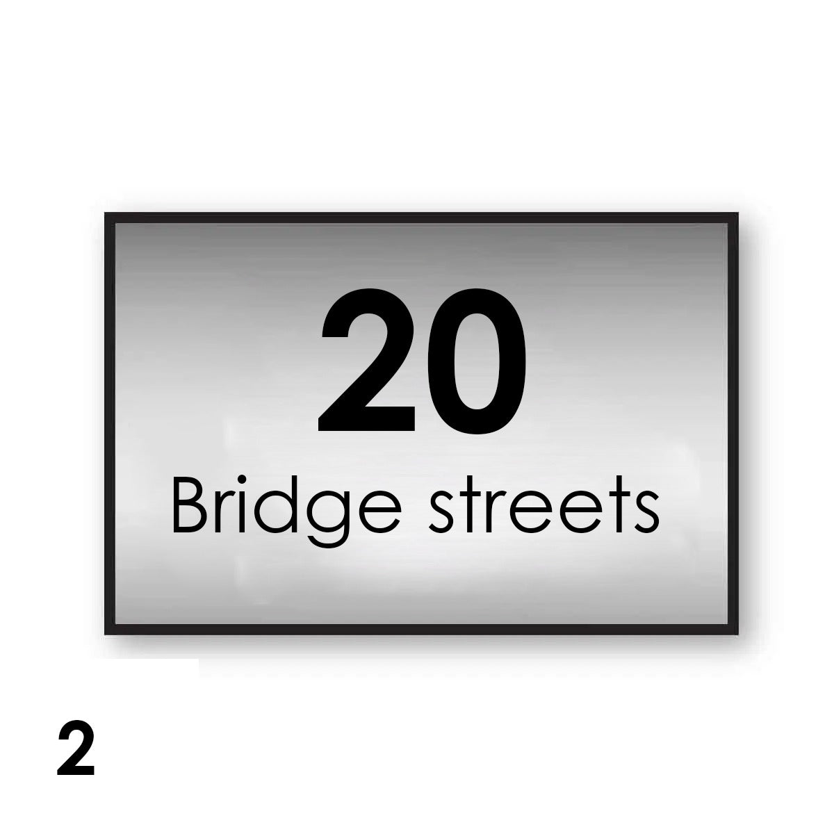 Home Address Plaque -One