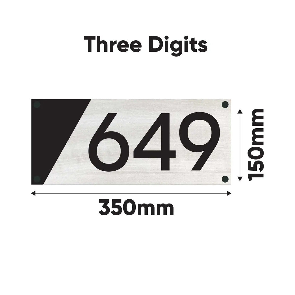 House Number Sign - Rectangle