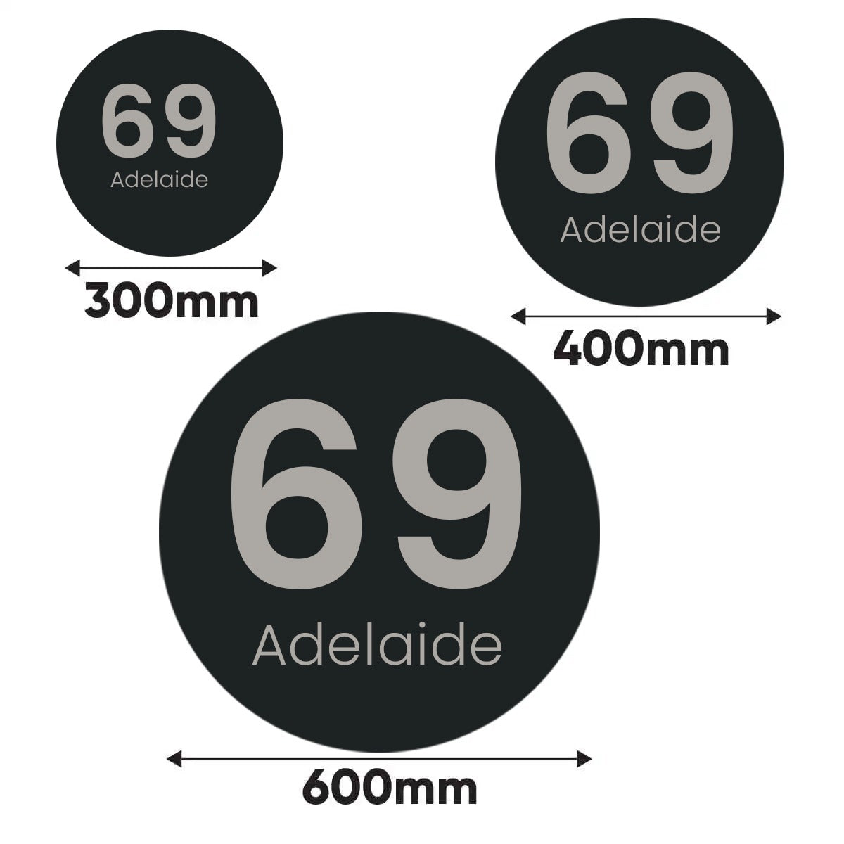 Modern Home Address Sign