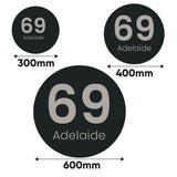 Modern Home Address Sign