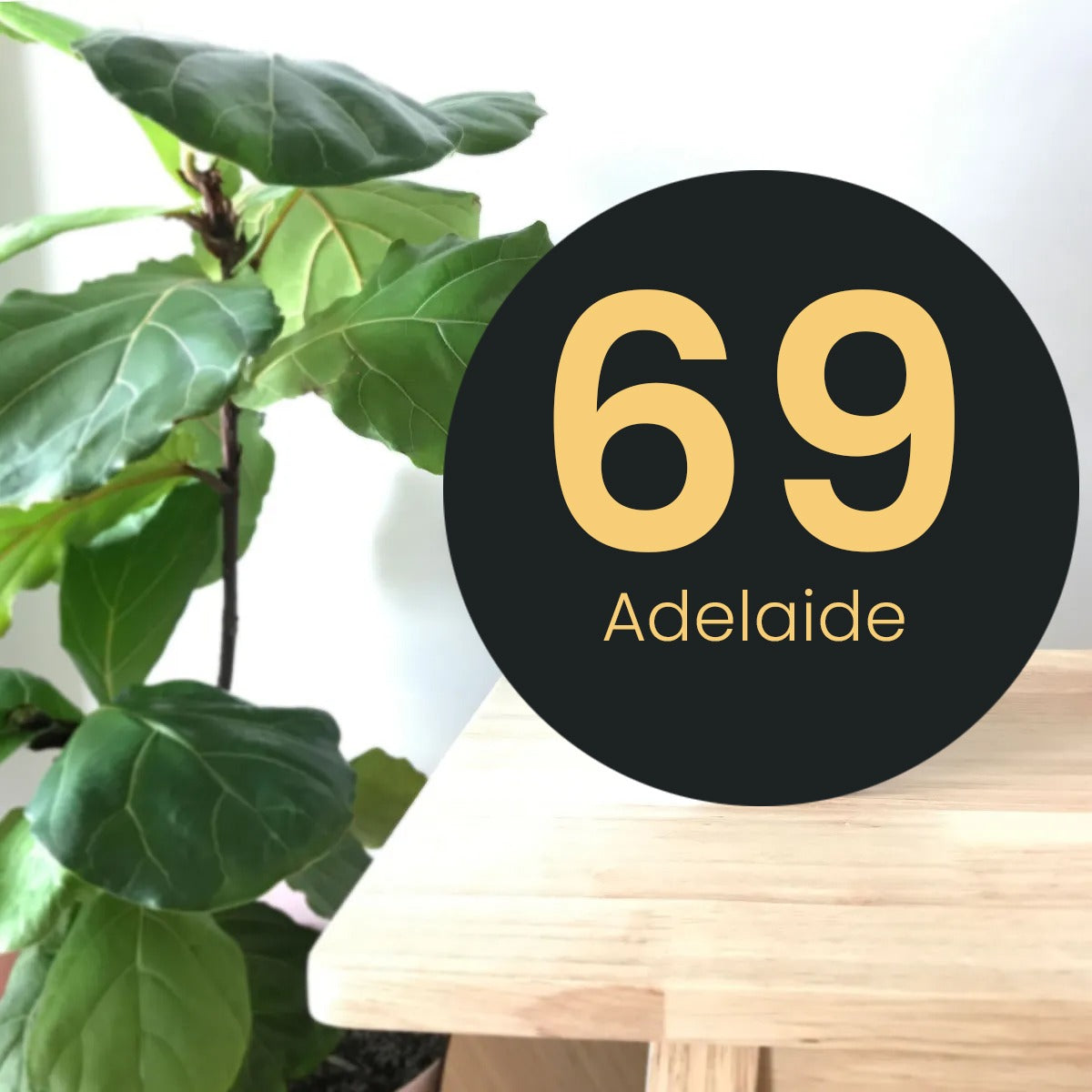 Modern Home Address Sign