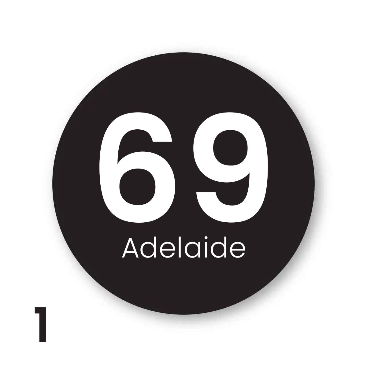 Modern Home Address Sign