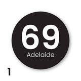 Modern Home Address Sign
