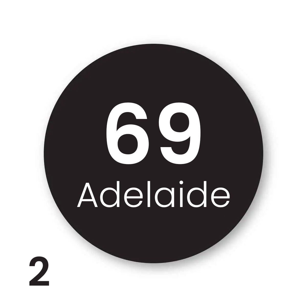Modern Home Address Sign