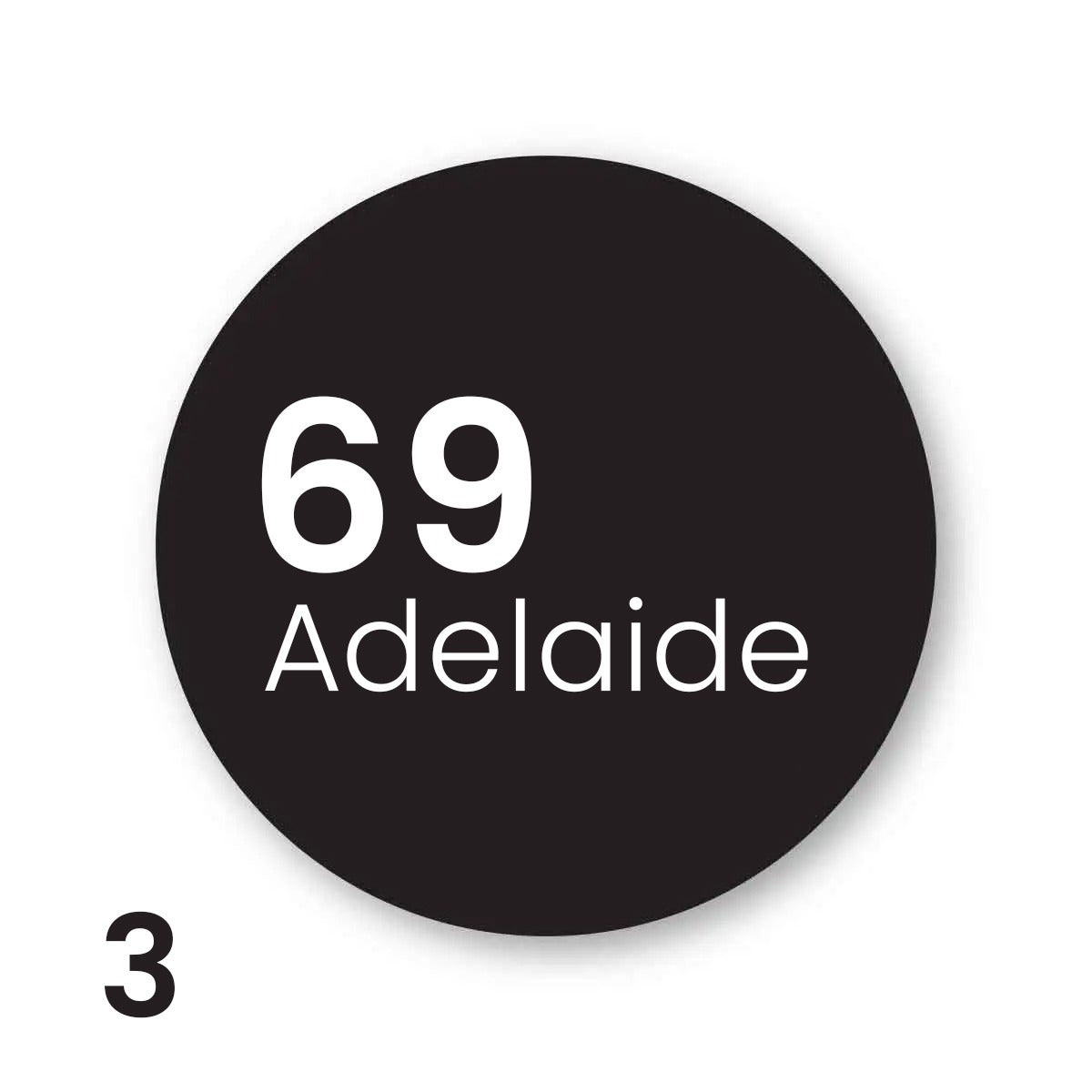 Modern Home Address Sign