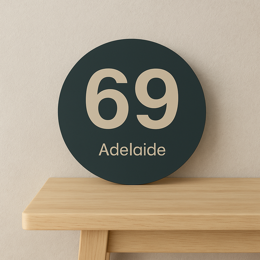 Modern Home Address Sign