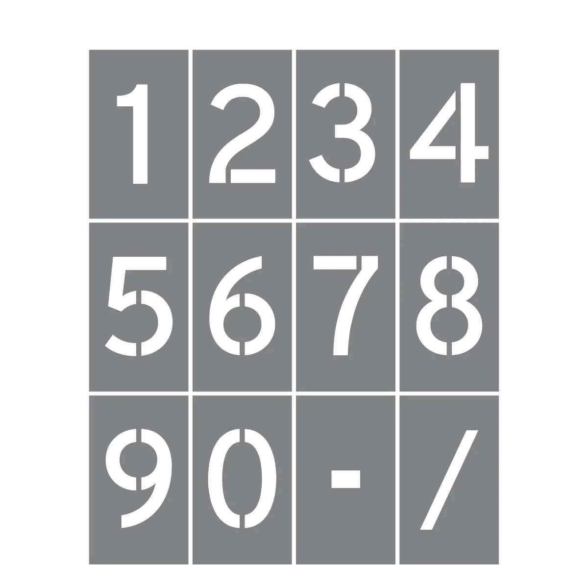 Number Stencils
