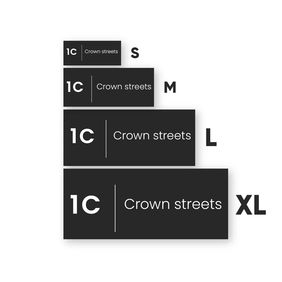Rectangle House Number Sign