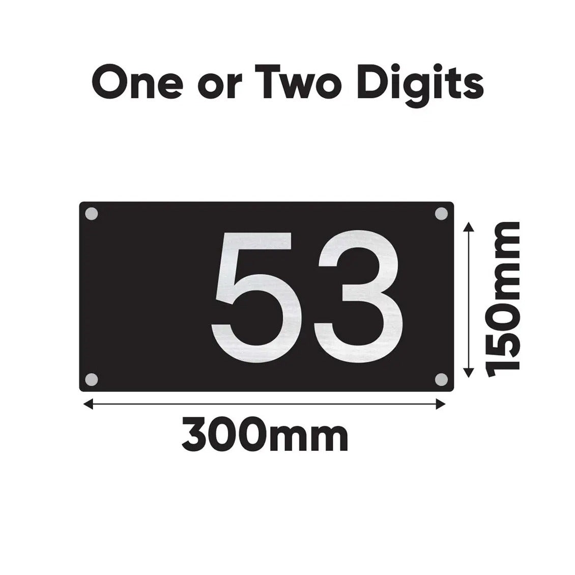 Rectangle House Number