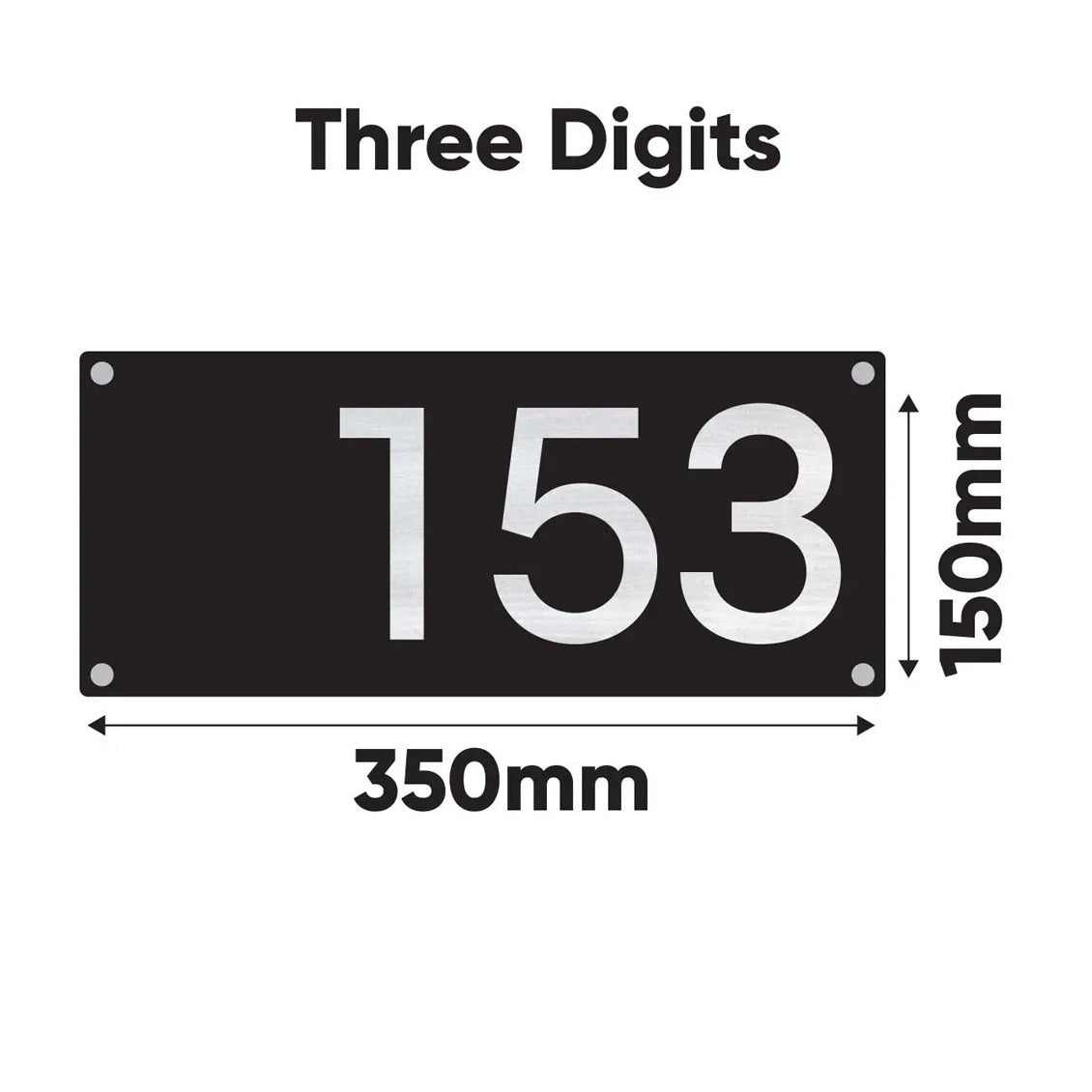 Rectangle House Number