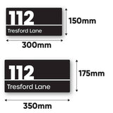 Rectangle House Number Plaque