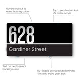 Rectangle House Number Plaque