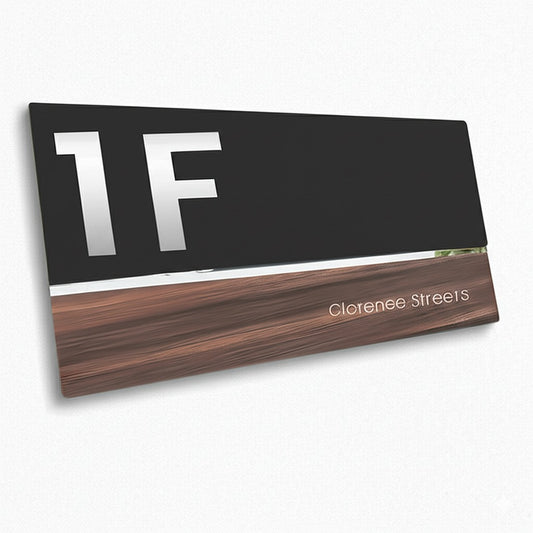 Rectangle House Number Plaque