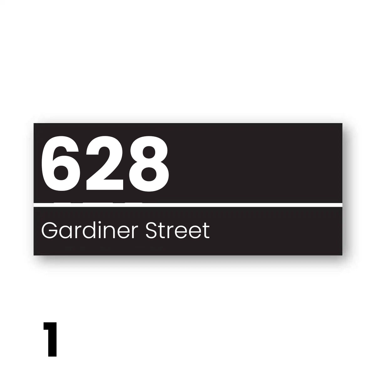 Rectangle House Number Plaque