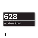 Rectangle House Number Plaque