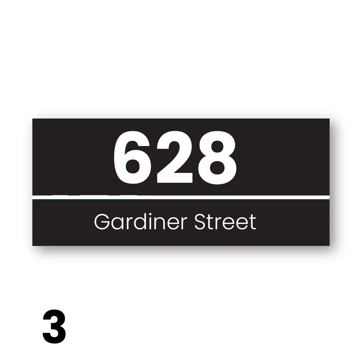 Rectangle House Number Plaque