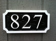 Rectangle House Number Sign