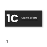 Rectangle House Number Sign