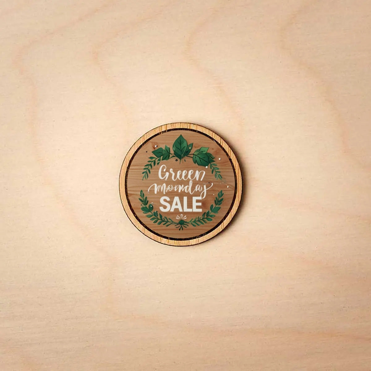 Round Wooden Product Tags