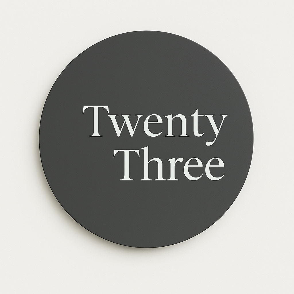 Round House Number Sign