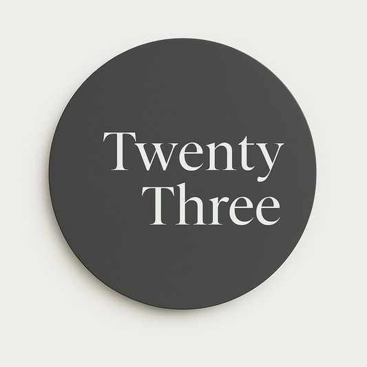 Round House Number Sign