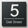 Square House Number Plaque