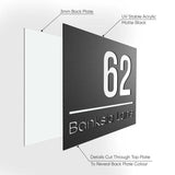 Square House Number Plaque