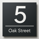 Square House Number Plaque