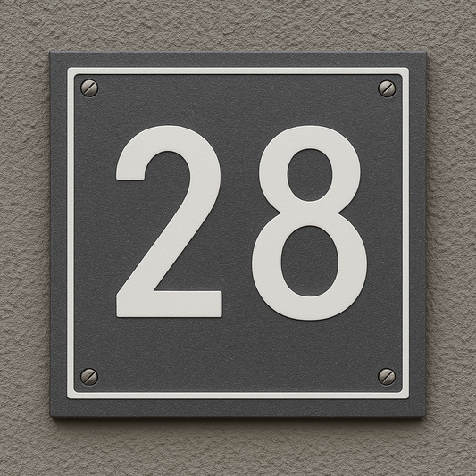 Square House number Sign