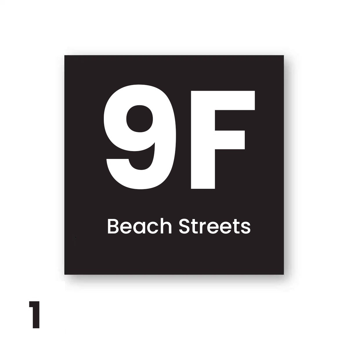 Square House number Sign