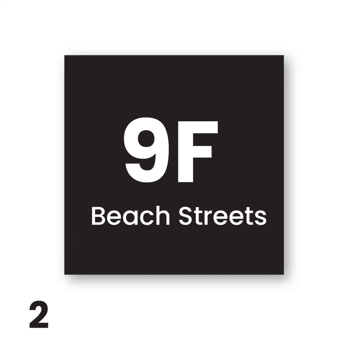 Square House number Sign