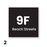 Square House number Sign