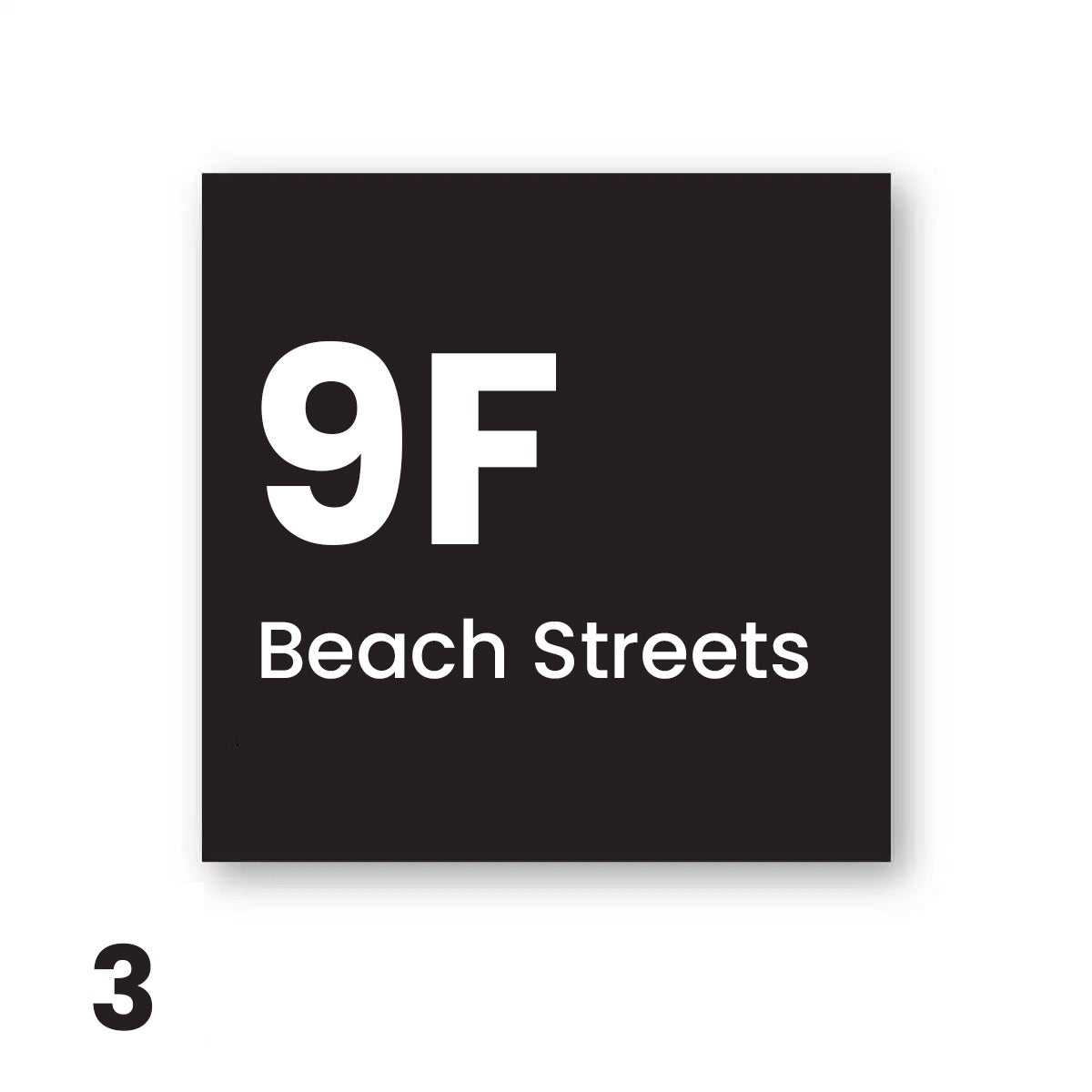 Square House number Sign