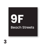 Square House number Sign