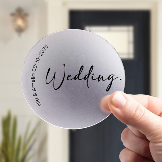Wedding Coasters Frosted