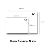 Wedding Welcome Sign – Deluxe Frosted
