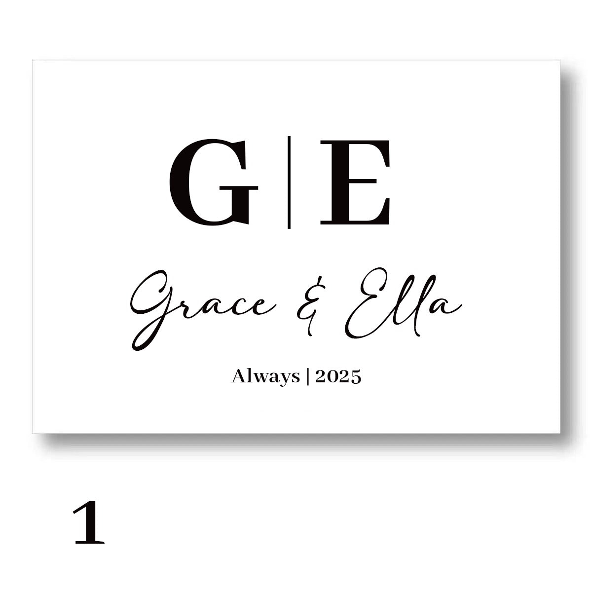 Wedding Welcome Sign – Deluxe Frosted