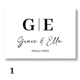 Wedding Welcome Sign – Deluxe Frosted