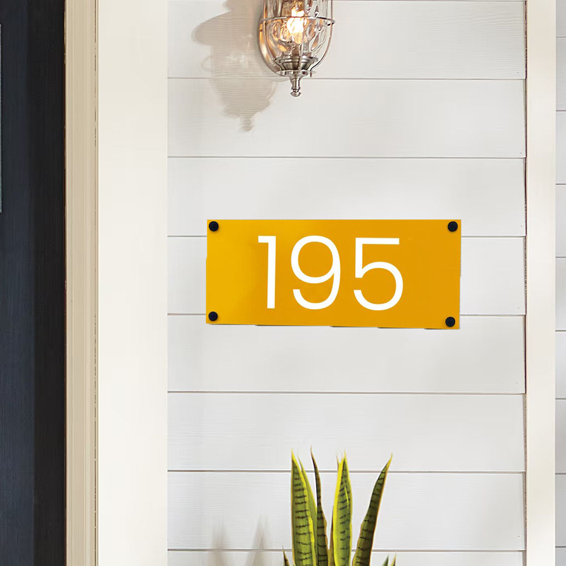 Rectangle House Number